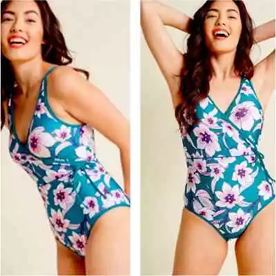 High Dive By ModCloth Floral Resort Ready Swimsuit Womens Size: M  NWOT • $31.14