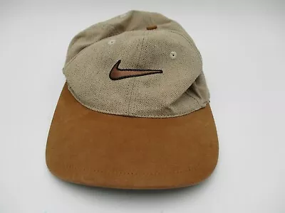 Vintage Nike Golf Hat Brown Strapback • $4.99