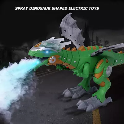 Electric Dinosaur Toy Large Size Walking Spray Dinosaur Robot Light Sound Kids • £14.98