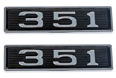 Mustang 351 Hood Scoop Emblems Pair Stick On • $24.95