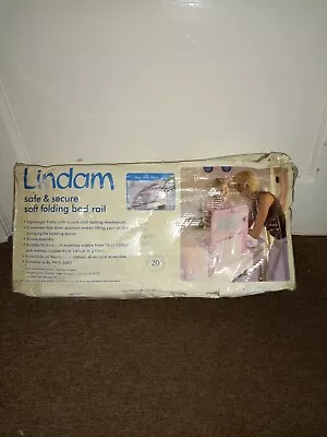 Lindam Pink Safe&Secure Soft Folding Bed Rail For Young Children ~ 18months-5yrs • £24.99