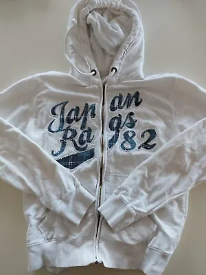 Japan Rags Hoodie Top L Teens. White. Good Condition  • £10