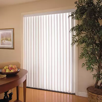 Vertical Blinds 78  X 84  White Light Filtering Wide Window Patio Sliding Doors • $94.91