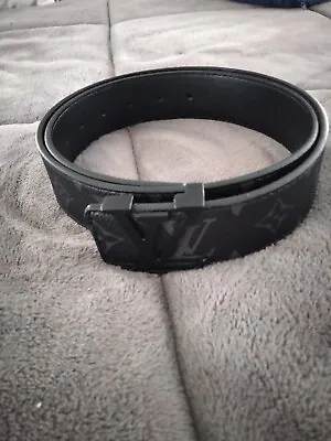 Louis-vuitton Belt Men Black With Buckle Size 32 Waist  • $350