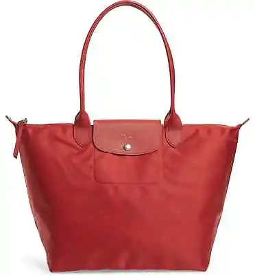 Longchamp Le Pliage Neo Large Nylon Tote Shoulder Bag ~NIP~ Red • $185