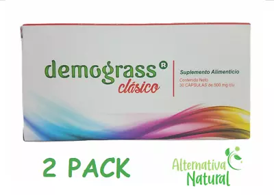 2 PACK!! DEMOGRASS CLASICO - 100% Original - Weight Loss Supplement 60 Caps • $20.99