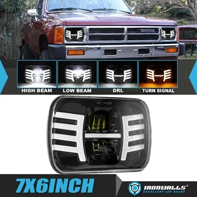 $39.99 • Buy LED Headlight High-Low Beam DRL Turn Angel Wings For Toyota Pickup 1982-1995