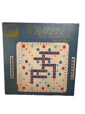 Vintage 1982 Scrabble Game Deluxe Edition Turntable Complete Pieces • $29.99