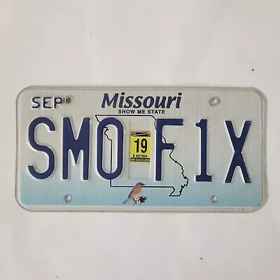 MISSOURI License Plate 🔥FREE SHIPPING🔥~ SMO F1X ~ BLUE BIRD GRAPHIC • $14.99