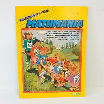 Mathmania By Children Highlights For • $4.25