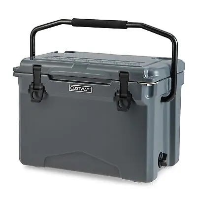 23L Rotomolded Cooler Insulated Portable Ice Chest With Integrated Cup Holders • £79.95