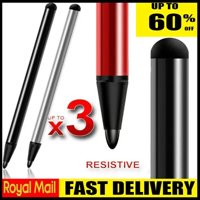 3Pcs Touch Screen Stylus Pens For IPhone IPad Tablet Samsung Android Phone UK • £2.93