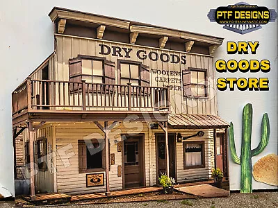 O Scale Wild West DRY GOODS STORE - Building Flat/Front MTH Lionel • $20.99