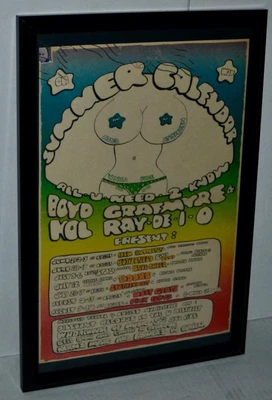$99.99 • Buy The Doors 1968 Pink Floyd Rare Seattle Summer Calendar Promo Concert Poster / Ad