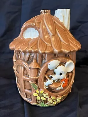 Vintage Mouse In A House Cookie Jar From Japan • $35