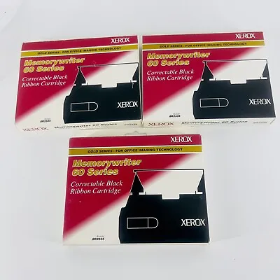 Lot Of 3 Xerox Memorywriter 60 Series Correctable Black Ribbon Cartridge 8R2335 • $24.39