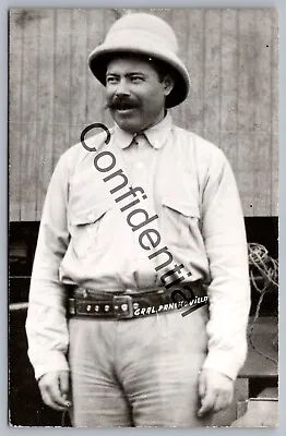 Real Photo Pancho Villa Mexican Revolution General Military Leader RP RPPC I-317 • $24.99