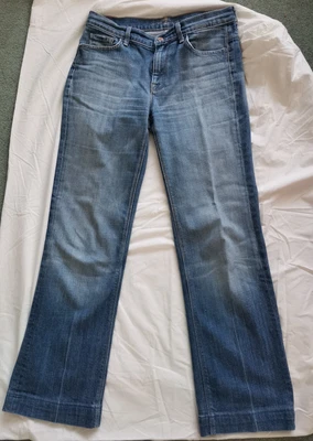Womens 7 For All Mankind Jeans 29 Waist 29 Leg Blue  • £20