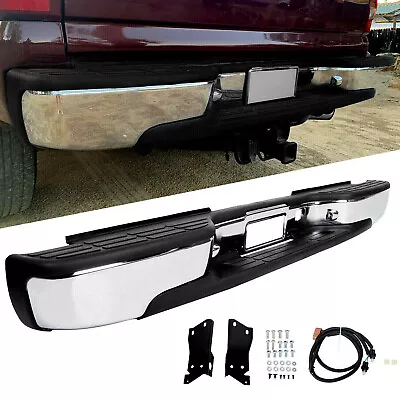 For 99-07 Chevy Silverado GMC Sierra 2500HD 3500 Rear Step Bumper Steel Chrome • $139