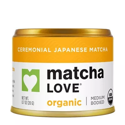 Matcha Love Organic Ceremonial Japanese Matcha Green Tea  0.7 Ounce Canister • $12.99