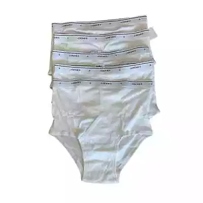 Mens NWOT Jockey Classic Y Front White Briefs Sz 40  Underwear 5 Pack  • $22