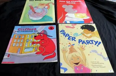 4 Teacher SCHOLASTIC MACMILLAN BIG BOOK Oversized LOT K 1 Clifford Cheese Magic • $21.95