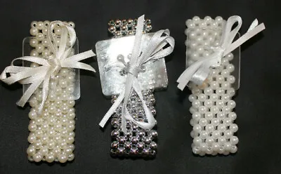 Pearl Wrist Bracelets For Diy Wrist Corsage (5-7  Wrist) Silver Ivory Or White  • £3.95