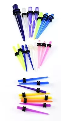 Single Acrylic Straight Spike Taper Expander Ear Stretcher Plug 8g 4g 2g 0g • $1.99