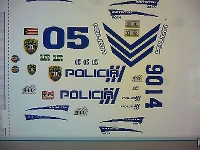 Puerto Rico Police Car Decals 1:18 • $14.99