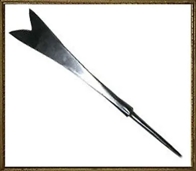 Forked And Tanged Arrowhead- Forge Black • $4.02