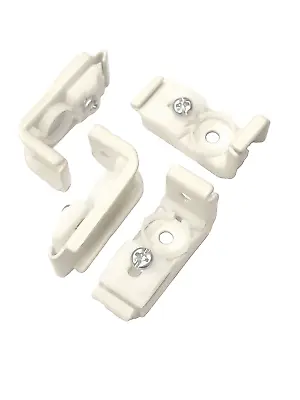 Fineline Curtain Track Brackets X 4 Face & Top Fix Support Spare Part By Speedy • £4.69