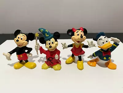 Vintage 1970's Walt Disney Productions - PVC Figurine Mickey Minnie - 4 Figures • $11.75