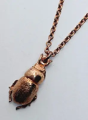 Alex Monroe POT BEETLE Necklace Rose Gold Vermeil Silver New Vintage • $164.59