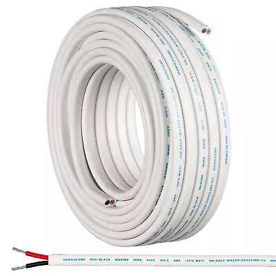 Marine Wire - 50 Ft 14 Gauge AWG Electrical Boat Wiring - Oxygen-Free Insula... • $41.94