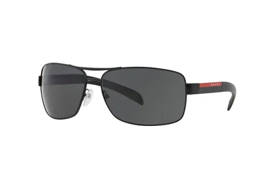$279.96 • Buy Mens Prada Linea Rossa Sunglasses Ps 54Is Matte Black & Black Rubber Sunnies