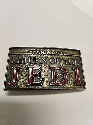 Vintage Star Wars Return Of The Jedi 1982  Belt Buckle Lucas Films By Lee • $24.95