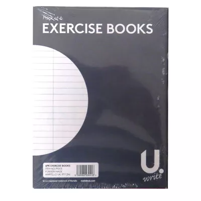 A5 Exercise Books With Reference Charts - Pack Of 6 32 Pages Ruled • £3.80