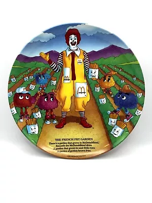 VINTAGE McDonald’s Ronald McDonald The French Fry Garden 9.5” Melamine Plate • $6.99