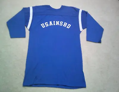 Vintage US Intelligence DURENE Football Jersey Mens Large Blue 60s • $89.89