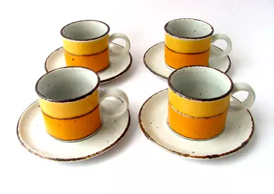 £34.27 • Buy Midwinter Sun Stonehenge 4 Cups Coffee Mugs Vintage Midcentury Design 70s
