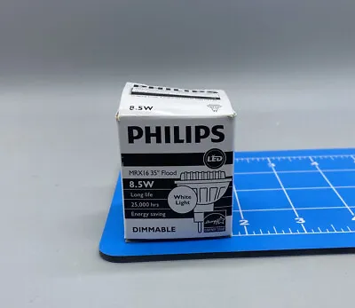 Philips MRX16 50W 8.5W Dimmable White Light LED Flood Bulb - Track Lighting NIB • $9.99