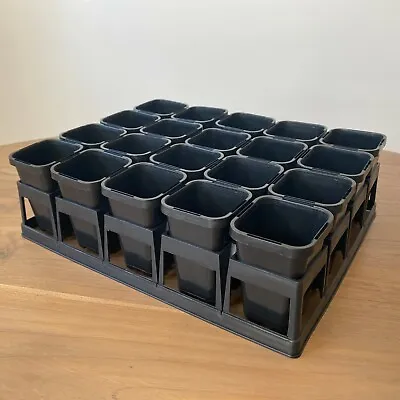 $32.90 • Buy Plastic Plant Tube Air Pruning Tray 20-Cell With 68mm Pots Seedling Propagation