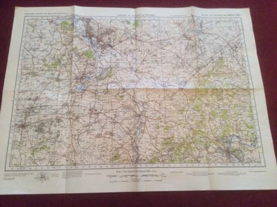 £15 • Buy WW2 1940 British Military Map Oxford & Henley-on-Thames - Sheet 105 – Home Guard