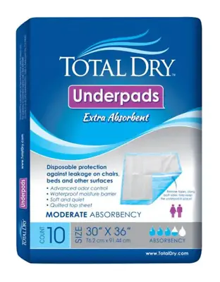 $5.99 • Buy TotalDry Disposable Underpads Extra Absorbent 30  X 36 