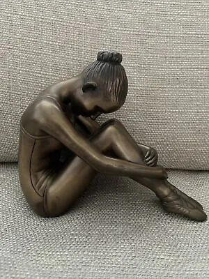 Oliver Tupton Ballerina Dancer Figurine Art Deco Ornamental Bronze Coloured • £67.95