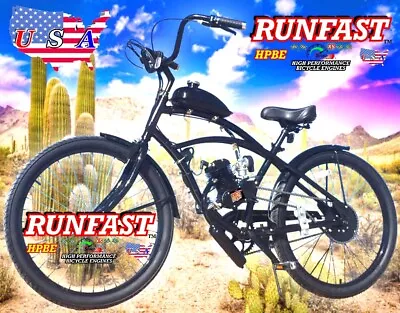 NEW 2-STROKE 80cc/100cc Upgrade COMPLETE MOTORIZED BIKE KIT AND CRUISER BICYCLE • $339.99