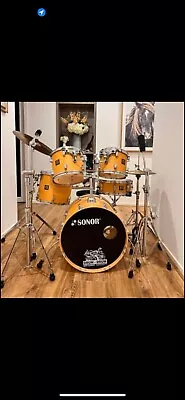 Sonor Force 2003 5pce Drum Kit With Gibraltar Hardware And Zildjian Cymbals • $1100