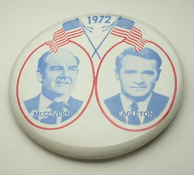 Rare Large McGovern & Eagleton Presidential Election Political Button NOS New • $19.99