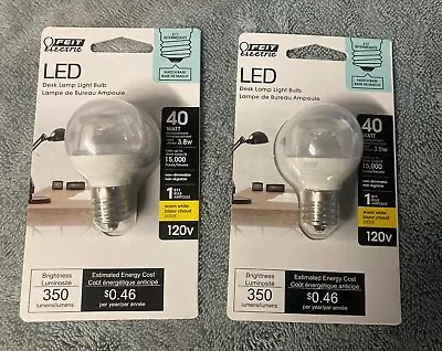 Lot Of 2 Feit Electric S11 Warm LED - E17 Base - 40 Watt Equiv. Lamp Bulb - New • $14