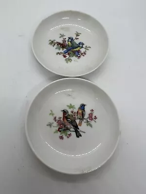 VTG Alka-Bunst Alboth-Kaiser Bavaria 5” Round Decorative Plates With Birds Qty:2 • $12